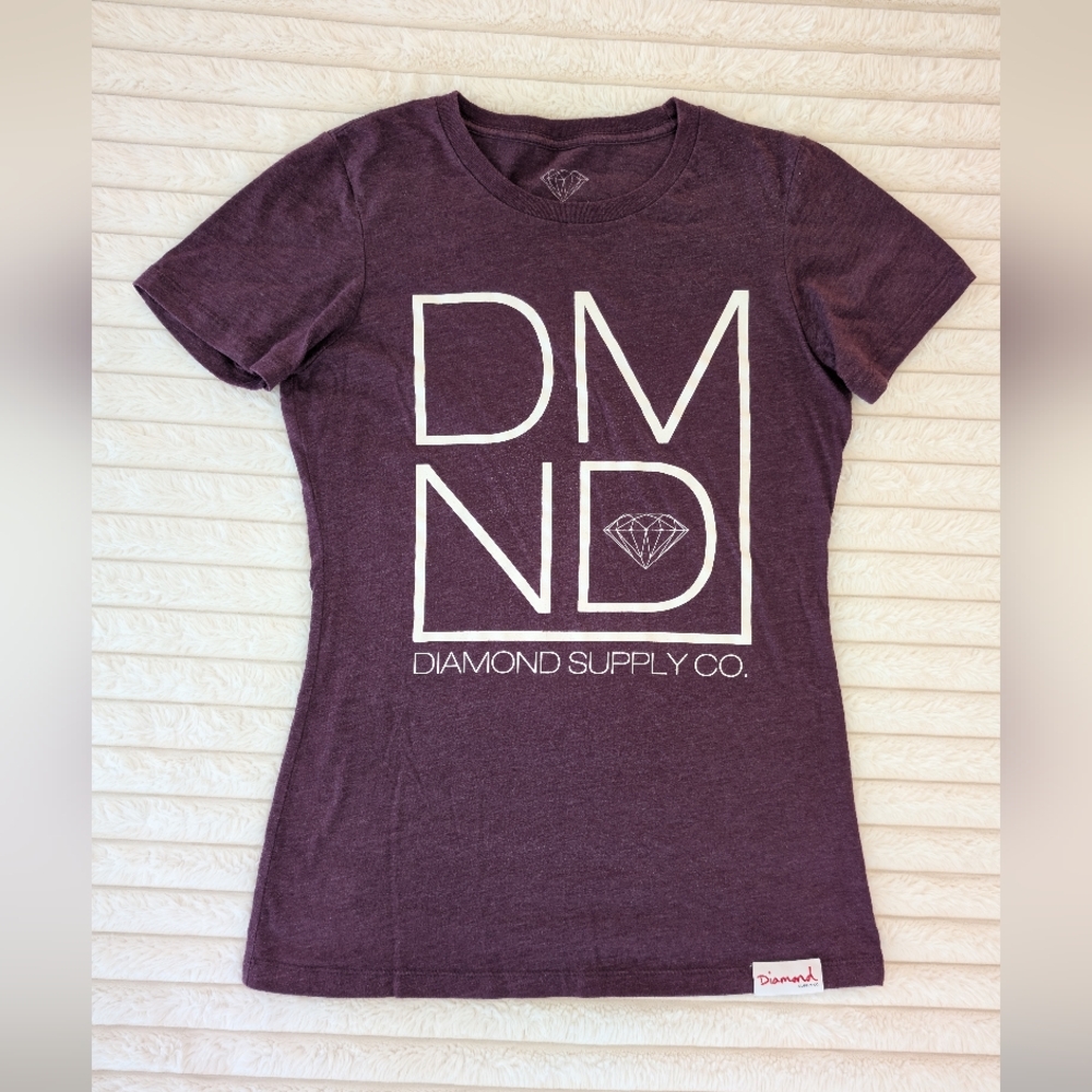 🩷 5/$25 - Diamond Supply Co. Dark Purple Logo Tee